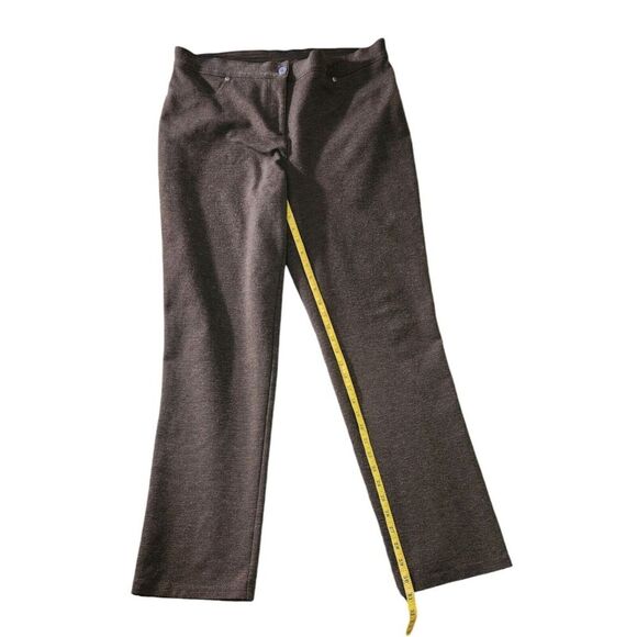 Chico's Women's Size 2 US M Stretch Rayon Two Back Pockets Dark Gray Pants - Picture 6 of 9